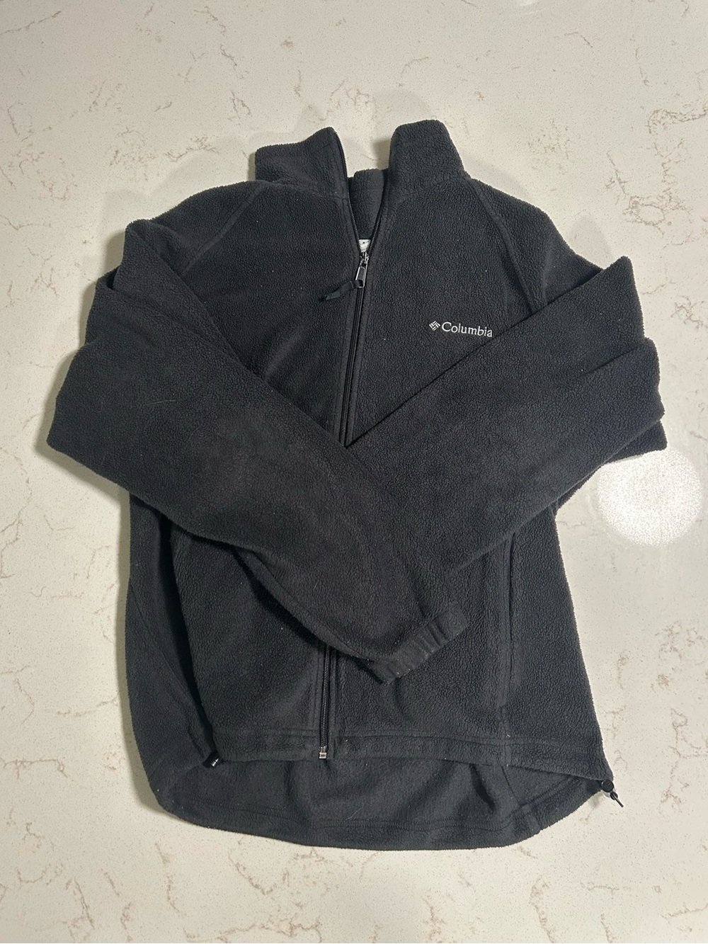 Columbia Black Women's Full-Zip Teddy Fleece Jacket